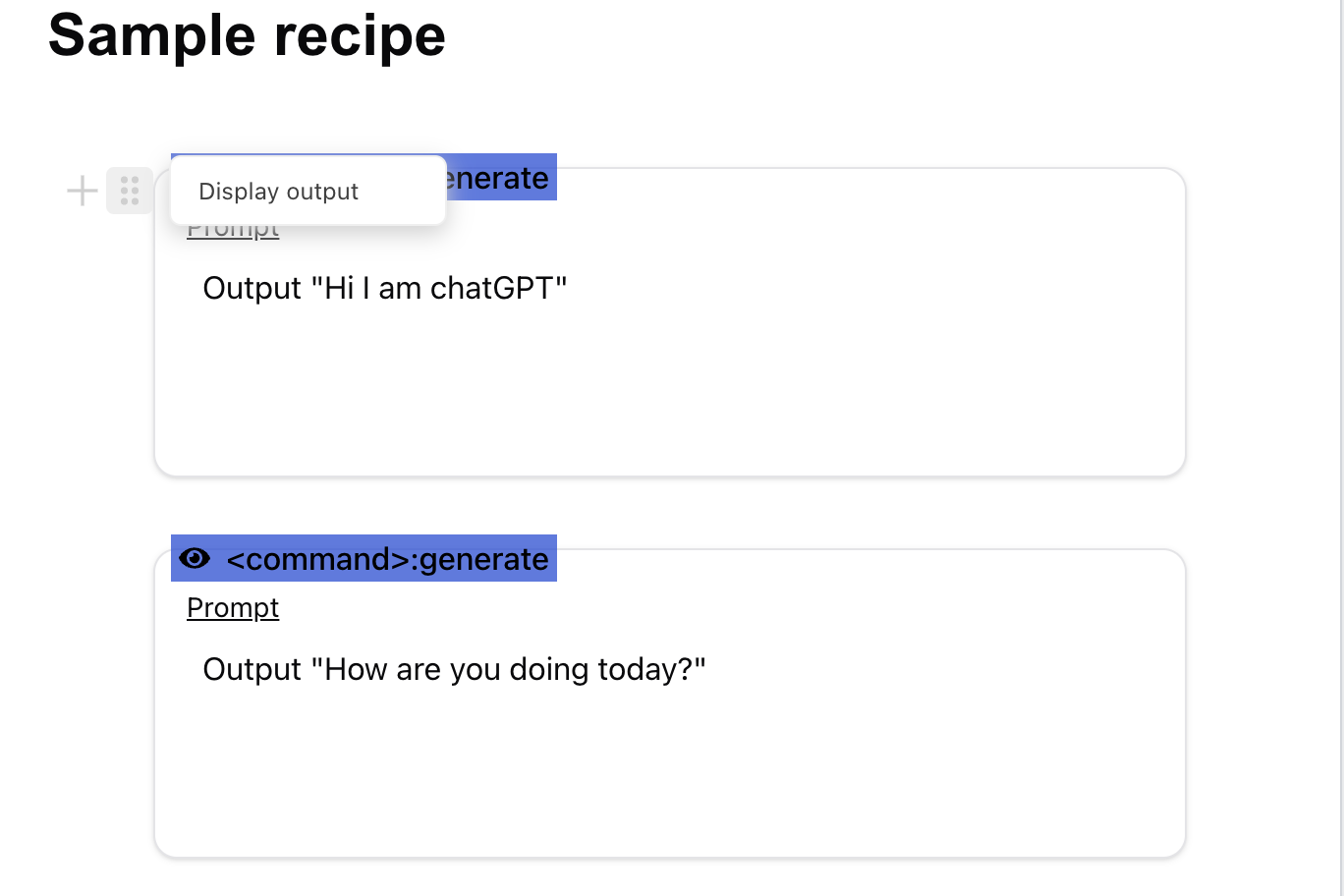 Create recipe image